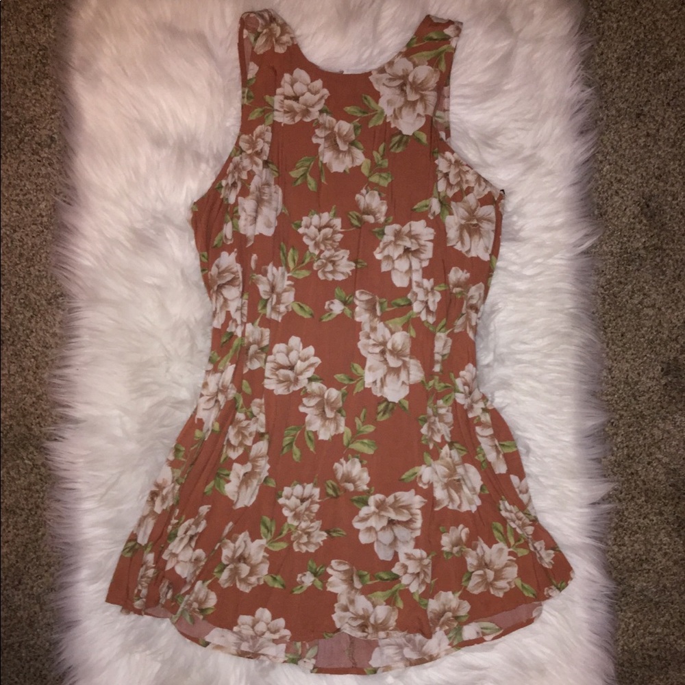 Florar Camel Mini Dress